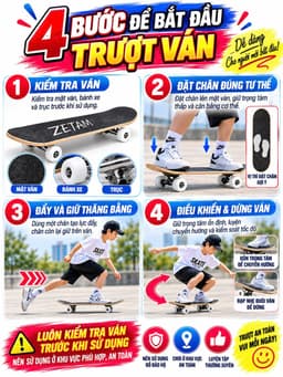 Ván trượt Skateboard mặt nhám, trượt ván, ván trượt thể thao gỗ ép 8 lớp chắc chắn. 5