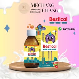 [CHÍNH HÃNG - DATE 2028] Canxi sinh học dạng nước Bestical bổ sung Canxi và vitamin d3k2 vị dâu chai 120m 1