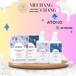 [GIÁ SIÊU TỐT -CHÍNH HÃNG] Nước giặt, nước xả cao cấp thuần chay ATONO2, thành phần 100% tự nhiên,pH trung tính, an toàn 1