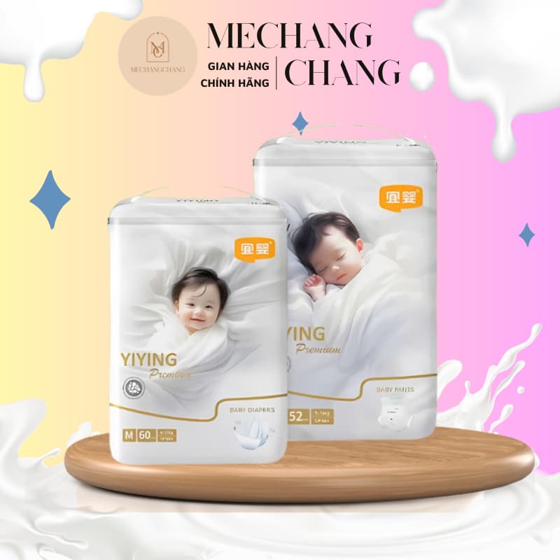 [GIÁ SIÊU TỐT - HÀNG CHÍNH HÃNG] Tã bỉm Yiying Premium thấm hút tốt, mềm mỏng an toàn cho bé