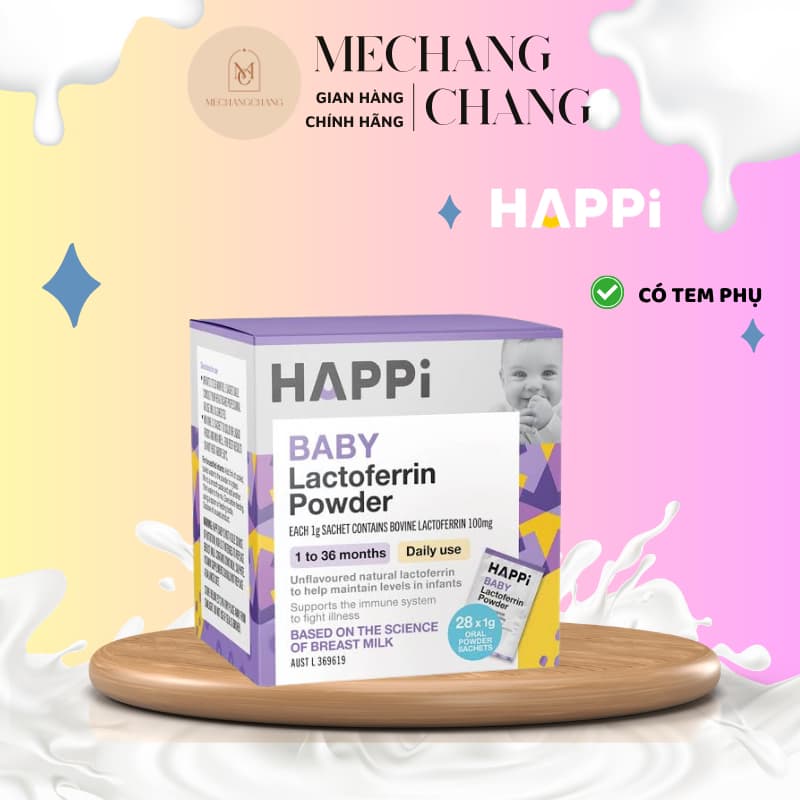 [03/03/2029] Bổ sung Lactoferrin Happi - bột dinh dưỡng hạnh phúc Happi bổ sung Lacto
