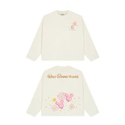 Áo thun nữ boxy tay dài,áo phông Unisex form rộng họa tiết công chúa tóc mây dễ thương phong cách Hàn 9