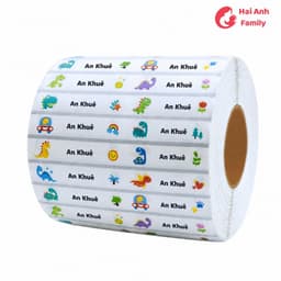 Set 60 nhãn dán tên bé (theo yêu cầu) dán đồ dùng học tập 4
