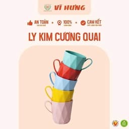 Ly tròn kim cương trong Hokori 6326. 260ml và Có Quai Vĩ Hưng 3127. LMS 8