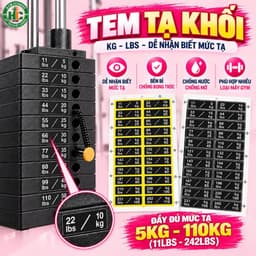 Tem dán tạ khối impulse,mbh,máy tập gym! 1