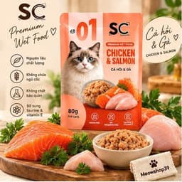 (Hỏa Tốc)(Combo 24-48 gói) PATE SC CHO MÈO GÓI 80G – PREMIUM WET FOOD | 6 VỊ | CHÍNH HÃNG TOMSМECA 7