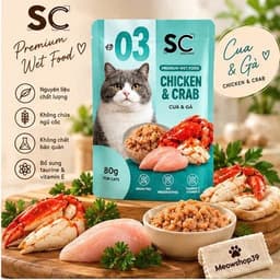 (Hỏa Tốc)(Combo 24-48 gói) PATE SC CHO MÈO GÓI 80G – PREMIUM WET FOOD | 6 VỊ | CHÍNH HÃNG TOMSМECA 5