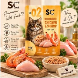 (Hỏa Tốc)(Combo 24-48 gói) PATE SC CHO MÈO GÓI 80G – PREMIUM WET FOOD | 6 VỊ | CHÍNH HÃNG TOMSМECA 6
