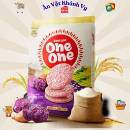 Bánh Gạo One One Vị Thịt Xông Khói Cay Gói 140g - HÀNG CHÍNH HÃNG 8