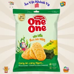 Bánh Gạo One One Vị Thịt Xông Khói Cay Gói 140g - HÀNG CHÍNH HÃNG 4