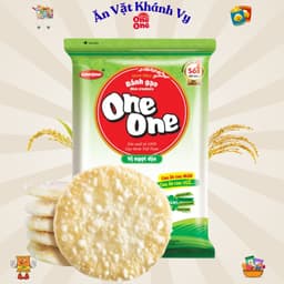 Bánh Gạo One One Vị Thịt Xông Khói Cay Gói 140g - HÀNG CHÍNH HÃNG 6