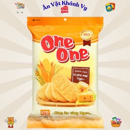 Bánh Gạo One One Vị Thịt Xông Khói Cay Gói 140g - HÀNG CHÍNH HÃNG 7