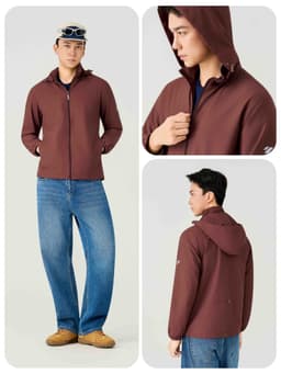 Áo khoác gió nam YODY áo gió đa năng, cản gió, cản bụi, thoáng nhẹ MCWC26S002 6