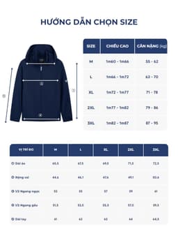Áo khoác gió nam YODY áo gió đa năng, cản gió, cản bụi, thoáng nhẹ MCWC26S002 8