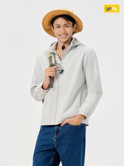 Áo khoác gió nam YODY áo gió đa năng, cản gió, cản bụi, thoáng nhẹ MCWC26S002 1