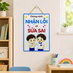 Bảng Trang Trí Lớp Học Mầm Non Tiểu Học – Bộ 12 Bảng Nội Quy Kỹ Năng Cho Bé, Decor Lớp Học Đẹp Ý Nghĩa 4