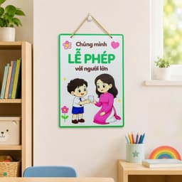 Bảng Trang Trí Lớp Học Mầm Non Tiểu Học – Bộ 12 Bảng Nội Quy Kỹ Năng Cho Bé, Decor Lớp Học Đẹp Ý Nghĩa 6