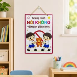 Bảng Trang Trí Lớp Học Mầm Non Tiểu Học – Bộ 12 Bảng Nội Quy Kỹ Năng Cho Bé, Decor Lớp Học Đẹp Ý Nghĩa 9