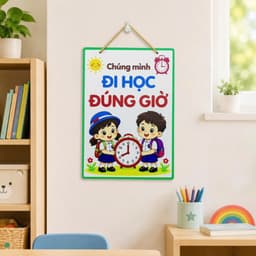 Bảng Trang Trí Lớp Học Mầm Non Tiểu Học – Bộ 12 Bảng Nội Quy Kỹ Năng Cho Bé, Decor Lớp Học Đẹp Ý Nghĩa 5