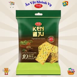 Bánh Quy Kenju Richy Vị Rau Củ Túi 192g , Vị Kem Dẻo Túi 186g - HÀNG CHÍNH HÃNG 2