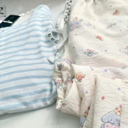 Bộ thun nữ tay dài YUSTUDIO chất áo giấy tay dài kèm quần đũi suông dài mặc mua thu đông mẫu Áo Kẻ Xanh Tay Dài 8
