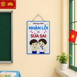 Bảng Gỗ Trang Trí Lớp Học Cho Bé, Bảng Nội Quy Học Sinh In UV Sắc Nét Nhiều Mẫu 8