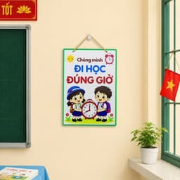 Bảng Nội Quy Lớp Học Bằng Gỗ, Trang Trí Mầm Non Tiểu Học, In UV Bền Đẹp 6