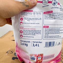 COMBO 2 Túi Nước Giặt Comfort Dưỡng Vải Đa Năng THANH LỊCH 3,6KG/túi 4