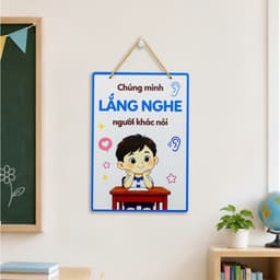 Bảng Gỗ Nội Quy Học Sinh, Trang Trí Góc Lớp Học Mầm Non Tiểu Học Nhiều Mẫu 6