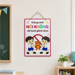 Bảng Gỗ Nội Quy Học Sinh, Trang Trí Góc Lớp Học Mầm Non Tiểu Học Nhiều Mẫu 8