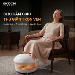 Bồn Ngâm Chân Massage GKÖCH Germany SS-606D, Làm Nóng Nước 30-45°C, Sục Khí Rung, Có Hẹn Giờ 3