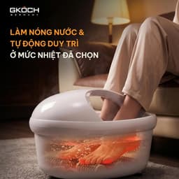 Bồn Ngâm Chân Massage GKÖCH Germany SS-606D, Làm Nóng Nước 30-45°C, Sục Khí Rung, Có Hẹn Giờ 4