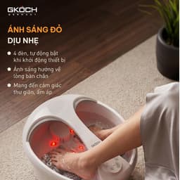 Bồn Ngâm Chân Massage GKÖCH Germany SS-606D, Làm Nóng Nước 30-45°C, Sục Khí Rung, Có Hẹn Giờ 6
