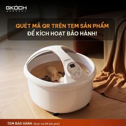 Bồn Ngâm Chân Massage GKÖCH Germany SS-606D, Làm Nóng Nước 30-45°C, Sục Khí Rung, Có Hẹn Giờ 9