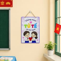 Bộ Bảng Nội Quy Lớp Học Cho Bé – Bảng Gỗ Decor Trang Trí Lớp Học Mầm Non, Tiểu Học Đẹp 4
