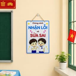 Bộ Bảng Nội Quy Lớp Học Cho Bé – Bảng Gỗ Decor Trang Trí Lớp Học Mầm Non, Tiểu Học Đẹp 8