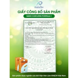Nano curcumin FORMULA - Hỗ trợ điều trị viêm loét, trào ngược, HP dạ dày, tá tràng, phòng u bướu - Viện Hàn Lâm KH&CN VN 9