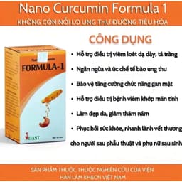 Nano curcumin FORMULA - Hỗ trợ điều trị viêm loét, trào ngược, HP dạ dày, tá tràng, phòng u bướu - Viện Hàn Lâm KH&CN VN 5