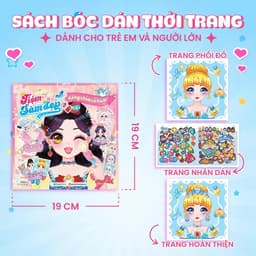 Sách Tiệm làm đẹp - Công chúa cổ tích (200+ stickers dễ thương) - Sách bóc dán sticker cho bé gái 2