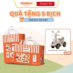 Combo 6 Tã Bỉm Dán/Quần Momoji Air Dry+ NB/S/M/L/XL/XXL/XXXL Êm Mềm Mịn, Siêu Mỏng, Siêu Khô Thoáng, An Toàn Cho Bé 9