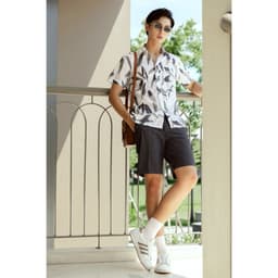 Áo Sơ Mi Nam Ngắn Tay DGC Họa Tiết Lá Cao Cấp - Chất Liệu Thoáng Mát, Phom Rộng Thoải Mái SASNBD154M 5