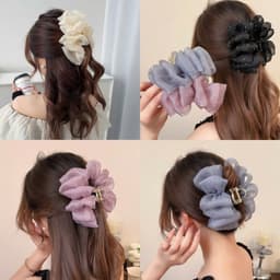 Kẹp Tóc Nơ - Mẫu sao,cà phê(A004) 4