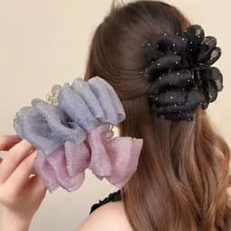 Kẹp Tóc Nơ - Mẫu sao,cà phê(A004) 1