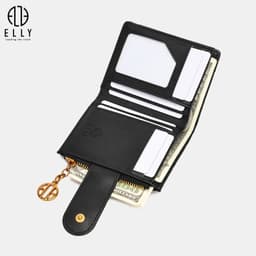 [Tặng hộp 20.10] Ví nữ ELLY EVH113 ví cầm tay da tổng hợp cao cấp nhỏ gọn thời trang thanh lịch 6
