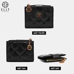 [Tặng hộp 20.10] Ví nữ ELLY EVH113 ví cầm tay da tổng hợp cao cấp nhỏ gọn thời trang thanh lịch 3
