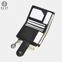 [Tặng hộp 20.10] Ví nữ ELLY EVH115 ví cầm tay da tổng hợp cao cấp nhỏ gọn thời trang thanh lịch 5