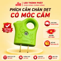 Phích cắm điện chân dẹt tiêu chuẩn 250V-10A vỏ Nhựa ABS Cách Điện An Toàn có móc cầm tiện lợi 1