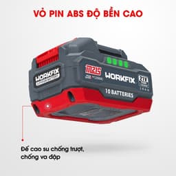 Pin 15cell WORKFIX WF-BK6000PLUS, Dung Lượng 6.0ah Xả 10C, Chân pin phổ thông - Vỏ ABS chống va đập, chống cháy 8