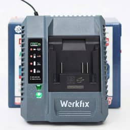 Sạc pin máy khoan - máy siết bulong - máy bắn vít Workfix chân sạc phổ thông, Sạc nhanh 2.0A - 4.0A - Sạc Đôi 3.0A 7