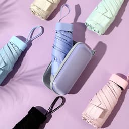 Cây Ô Dù cao cấp gấp gọn kèm hộp sang trọng NK08 và Gấp Gọn Mini 19cm. LMS 3